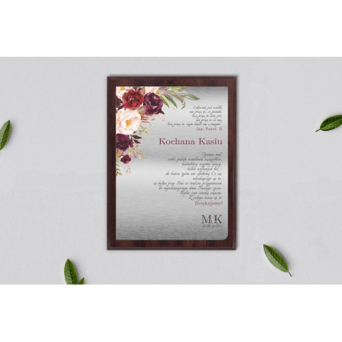 Dyplom ślubny dla świadków - Fabello Motyw 2