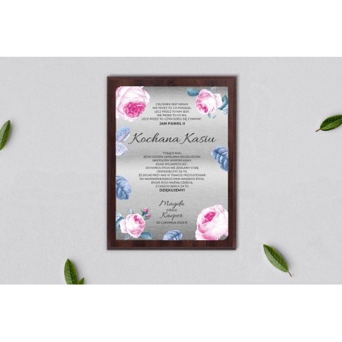 Dyplom ślubny dla świadków - Dream Motyw 3