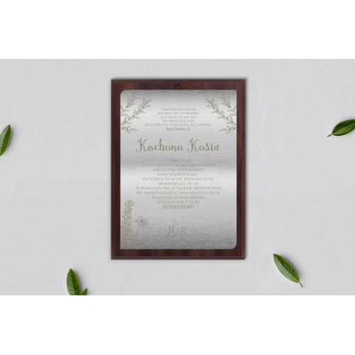Dyplom ślubny dla świadków - Fiori Motyw 1