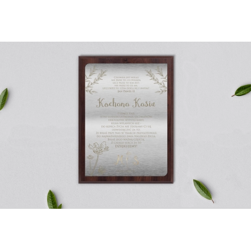 Dyplom ślubny dla świadków - Fiori Motyw 4