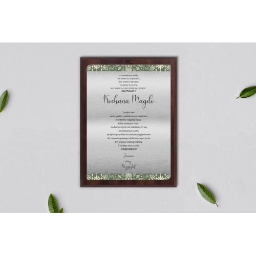 Dyplom ślubny dla świadków - Vintage Motyw 2