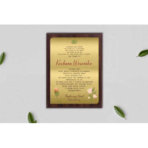 Dyplom ślubny dla świadków - Butterflies - Motyw 4