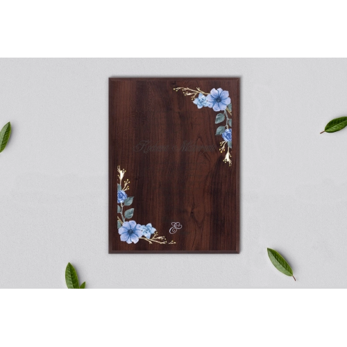 Dyplom ślubny dla świadków - Akwarelowe Wianki Motyw 1