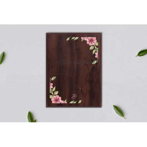 Dyplom ślubny dla świadków - Akwarelowe Wianki Motyw 6