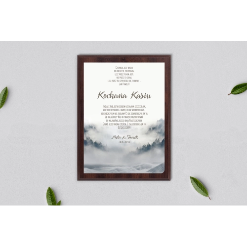 Dyplom ślubny dla świadków - Forest - Motyw 5