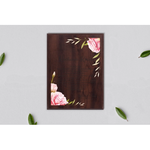 Dyplom ślubny dla świadków - Flowers & Frame Motyw 5