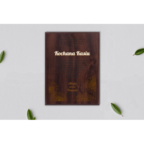 Dyplom ślubny dla świadków - Sunflowers Motyw 3