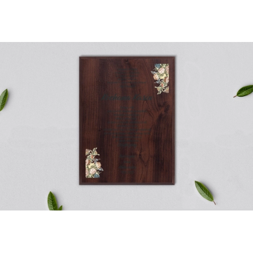 Dyplom ślubny dla świadków - Rustic Summer Motyw 1