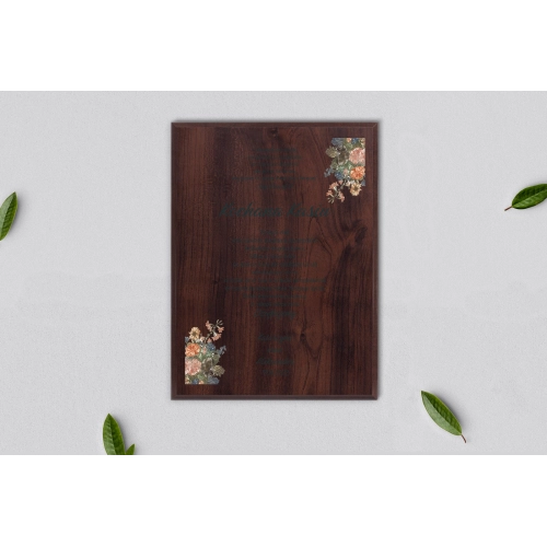 Dyplom ślubny dla świadków - Rustic Summer Motyw 3