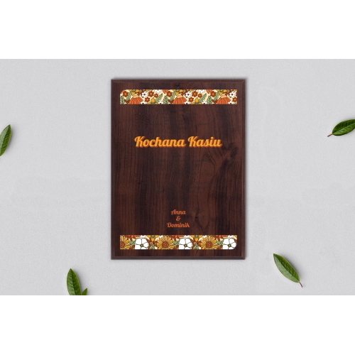 Dyplom ślubny dla świadków - Retro Style Motyw 1