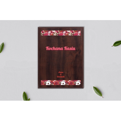 Dyplom ślubny dla świadków - Retro Style Motyw 2