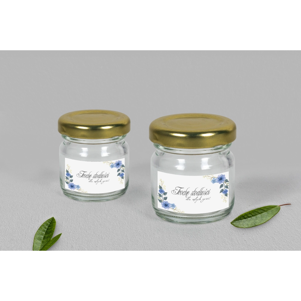 Słoiczek na słodkości - Akwarelowe Wianki Motyw 1