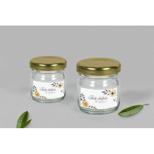 Słoiczek na słodkości - Akwarelowe Wianki Motyw 4