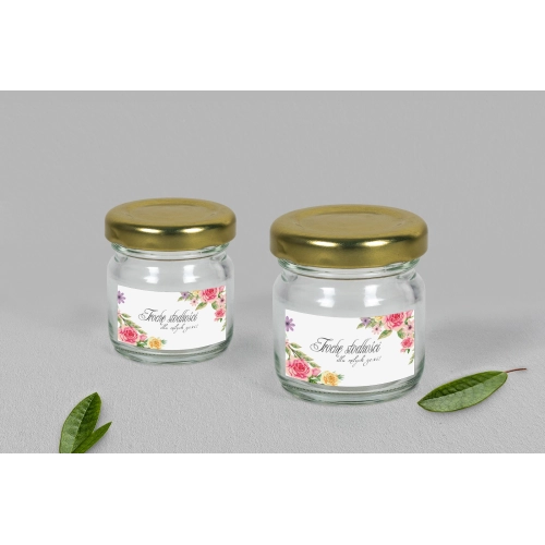 Słoiczek na słodkości - Akwarelowe Wianki Motyw 5