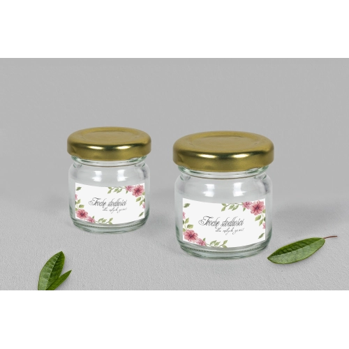 Słoiczek na słodkości - Akwarelowe Wianki Motyw 6