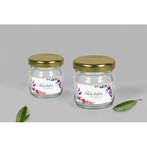 Słoiczek na słodkości - Akwarelowe Wianki Motyw 7