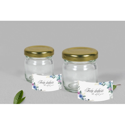 Słoiczek na słodkości - Akwarelowe Wianki Motyw 8