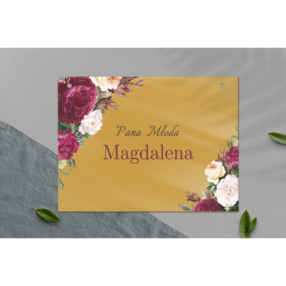 Zawieszka na krzesła - Prostokątna Fabello Motyw 1