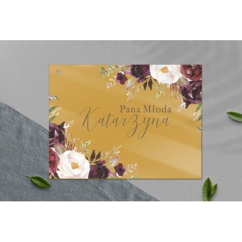 Zawieszka na krzesła - Prostokątna PasteLove Motyw 3