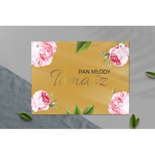 Zawieszka na krzesła - Prostokątna Dream Motyw 2