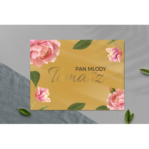 Zawieszka na krzesła - Prostokątna Dream Motyw 6