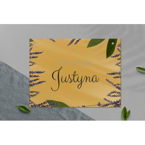 Zawieszka na krzesła - Prostokątna Soft Motyw 5