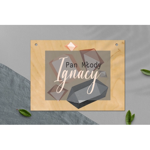 Zawieszka na krzesła - Prostokątna Butterflies - Motyw 3