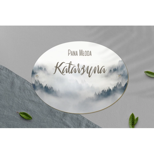 Zawieszka na krzesła - Owalna Forest - Motyw 5