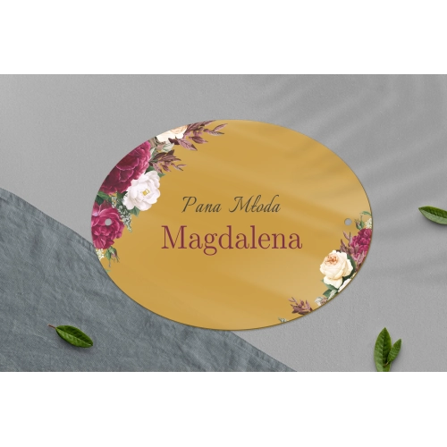 Zawieszka na krzesła - Owalna Fabello Motyw 1