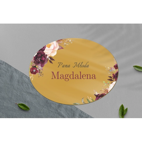 Zawieszka na krzesła - Owalna Fabello Motyw 2