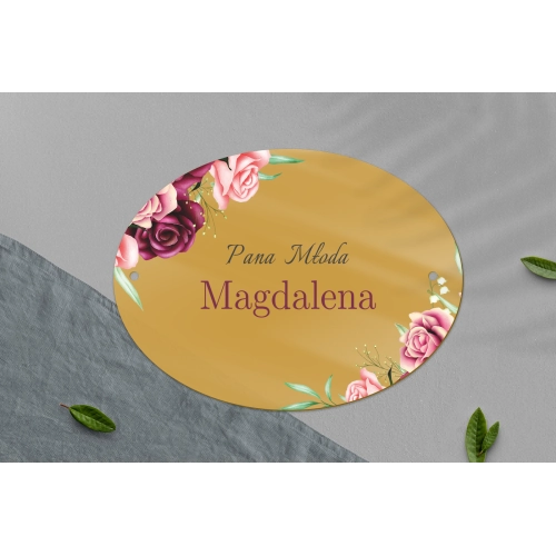 Zawieszka na krzesła - Owalna Fabello Motyw 3