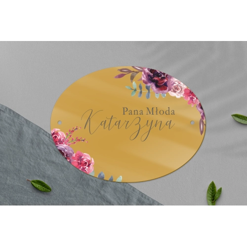 Zawieszka na krzesła - Owalna PasteLove Motyw 1