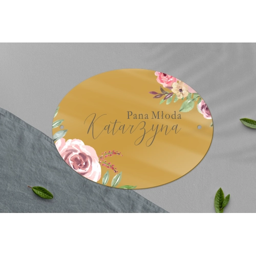 Zawieszka na krzesła - Owalna PasteLove Motyw 2