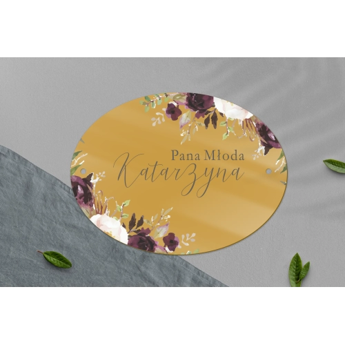 Zawieszka na krzesła - Owalna PasteLove Motyw 3