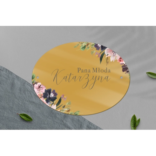 Zawieszka na krzesła - Owalna PasteLove Motyw 4