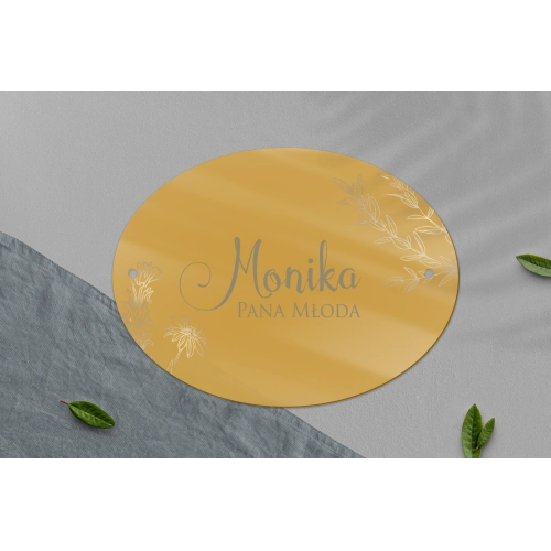 Zawieszka na krzesła - Owalna Fiori Motyw 1