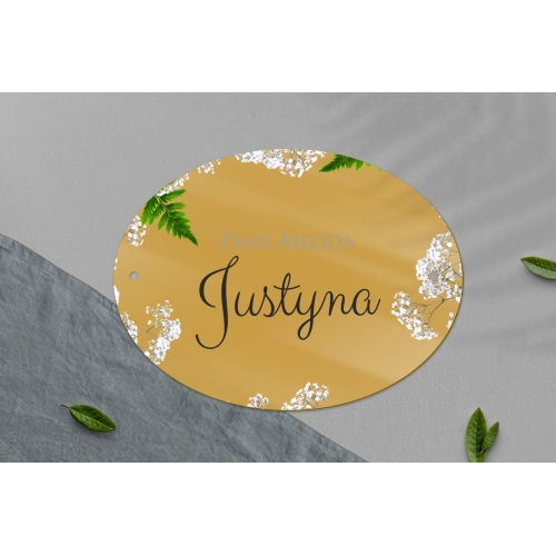 Zawieszka na krzesła - Owalna Soft Motyw 2