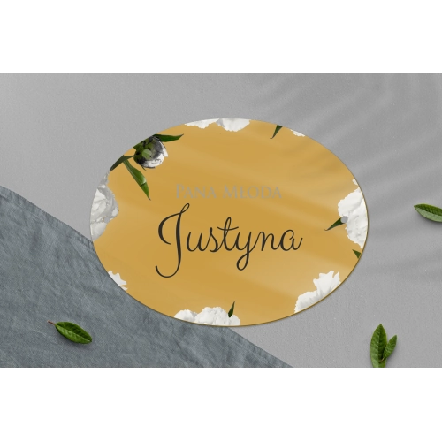 Zawieszka na krzesła - Owalna Soft Motyw 3