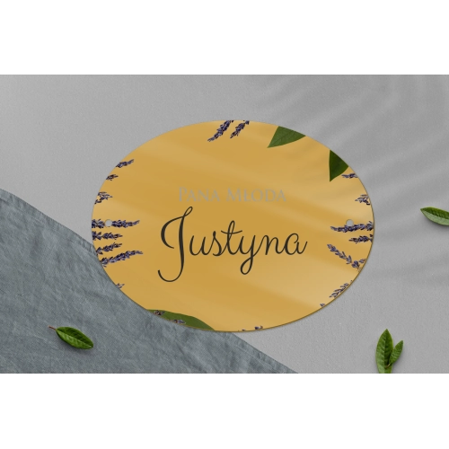 Zawieszka na krzesła - Owalna Soft Motyw 5