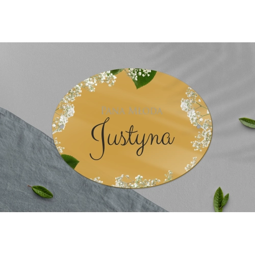 Zawieszka na krzesła - Owalna Soft Motyw 7