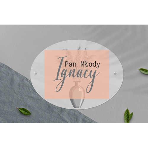 Zawieszka na krzesła - Owalna Butterflies - Motyw 4