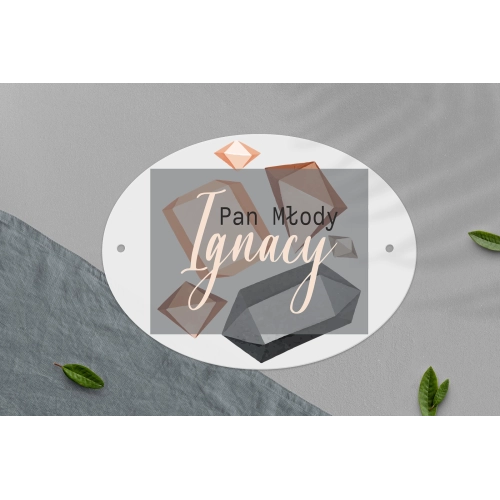 Zawieszka na krzesła - Owalna Butterflies - Motyw 3