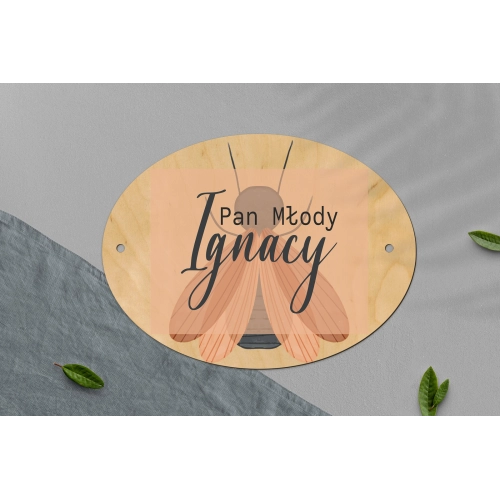 Zawieszka na krzesła - Owalna Butterflies - Motyw 2