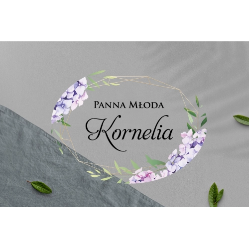 Zawieszka na krzesła - Owalna Flowers & Frame Motyw 1