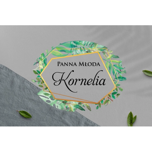 Zawieszka na krzesła - Owalna Flowers & Frame Motyw 2