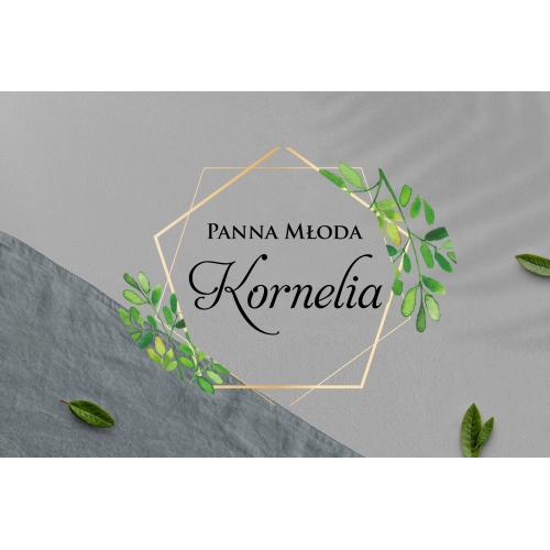 Zawieszka na krzesła - Owalna Flowers & Frame Motyw 3