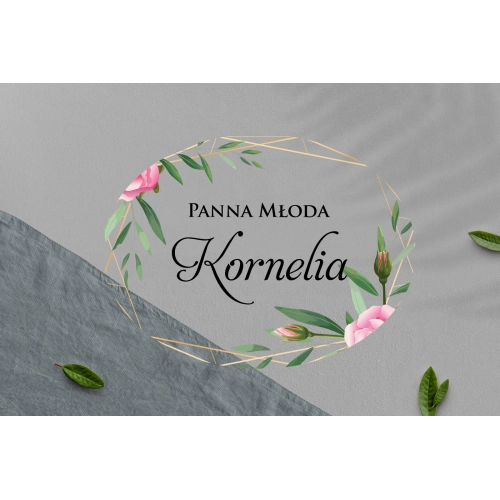 Zawieszka na krzesła - Owalna Flowers & Frame Motyw 4