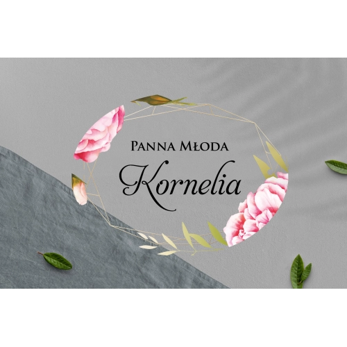 Zawieszka na krzesła - Owalna Flowers & Frame Motyw 5