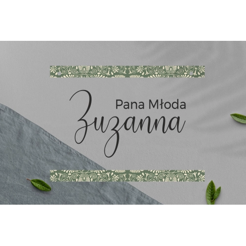 Zawieszka na krzesła - Prostokątna Vintage Motyw 2