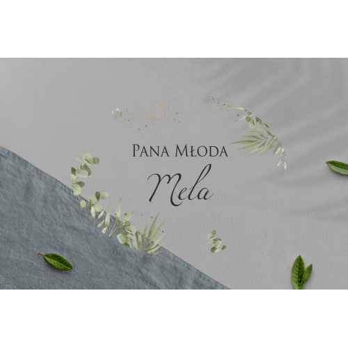 Zawieszka na krzesła - Owalna Leaves Motyw 2